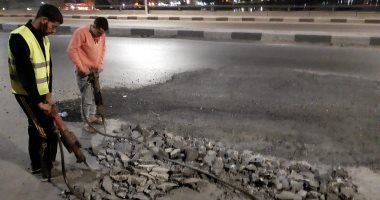 المرور تغلق طريق "القاهرة - الإسكندرية" الزراعى بسبب هبوط بلاطة كوبرى بنها