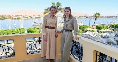 ملكة بلجيكا وأميرة برابانت تزوران الأقصر لتفقد الحضارة المصرية