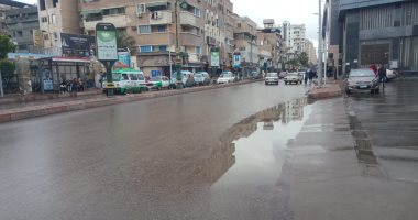 أمطار  غزيرة على مدينة السادات فى المنوفية