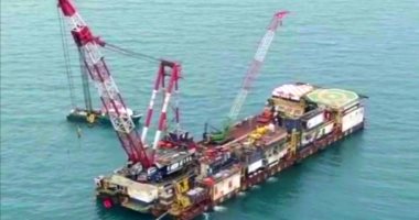 "البترول البحرية" تنفذ أعمال تركيب منصة بحرية بحقل غرب البرلس لزيادة إنتاج الغاز