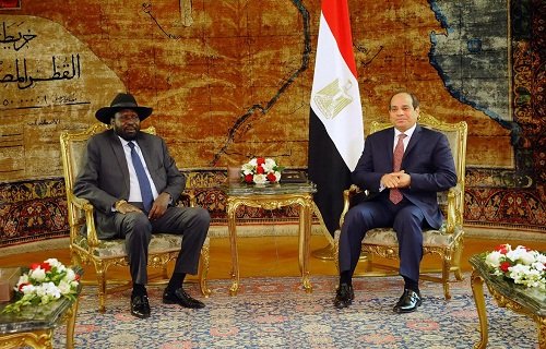 الرئيس السيسي وسلفا كير يوجهان نداءً للوقف الفوري لإطلاق النار في السودان