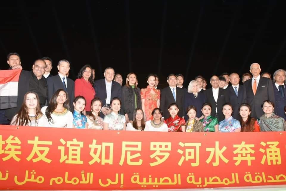 وزيرة الثقافة و نظيرها الصيني يشهدان حفل القومية الصينية المصرية بالصوت والضوء