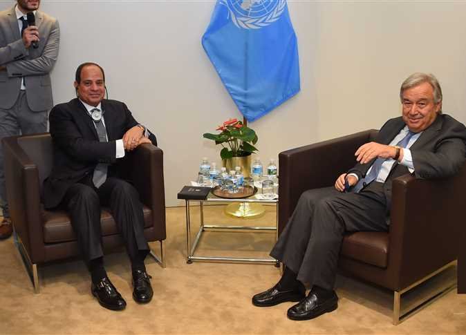 سكرتير عام الأمم المتحدة يبحث الأوضاع في السودان مع الرئيس السيسي هاتفيا
