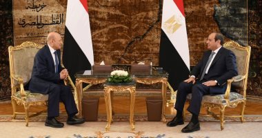 السيسي يبحث مستجدات المشهد اليمني مع رئيس مجلس القيادة الرئاسي