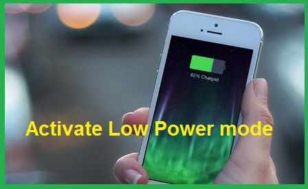 تفعيل ميزة Low Power mode للمحافظة على بطارية الأيفون