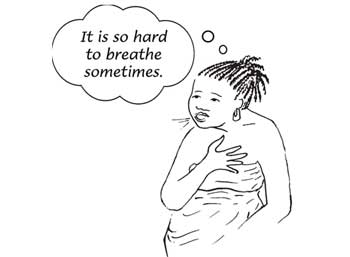 ضيق التنفس للحامل
