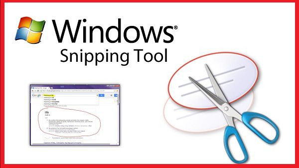 طريقة تصوير شاشة الكمبيوتر في ويندوز باستخدام snipping tool