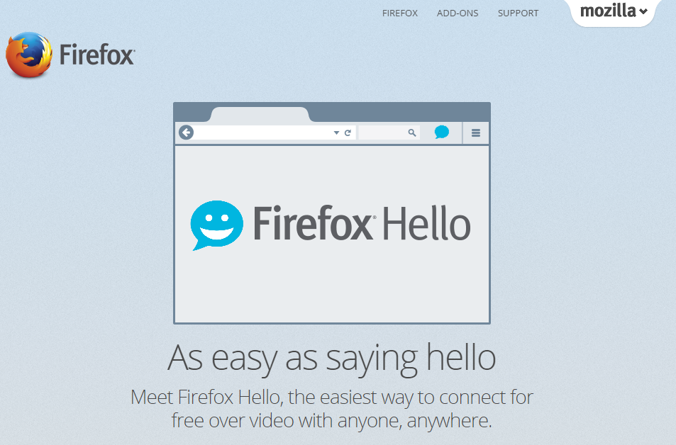 مكالمة فيديو عن طريق فايرفوكس 35 Firefox Hello