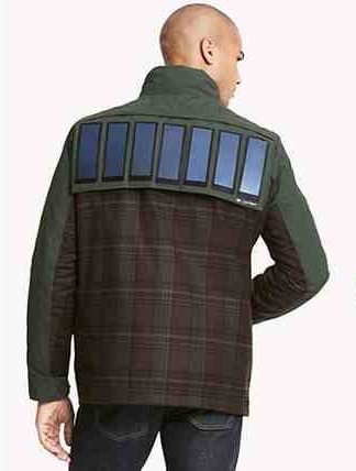 ملابس لشحن الهواتف الذكية بـ الطاقة الشمسية