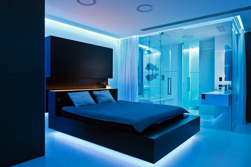 افكار اضاءة غرف النوم