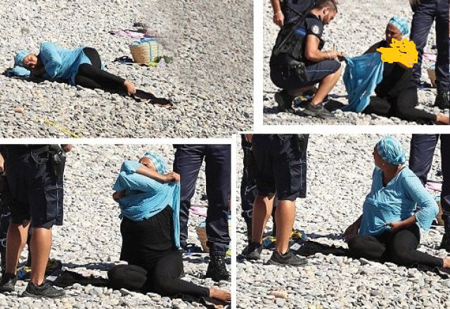 الشرطة الفرنسية تجبر امرأة مسلمة على خلع ملابسها