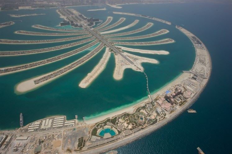 جزيرة نخلة الجميرة في دبي