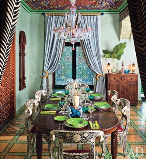 غرف طعام مغربية