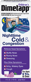 نشرة معلومات شراب Dimetapp Nighttime Cold & Congestion