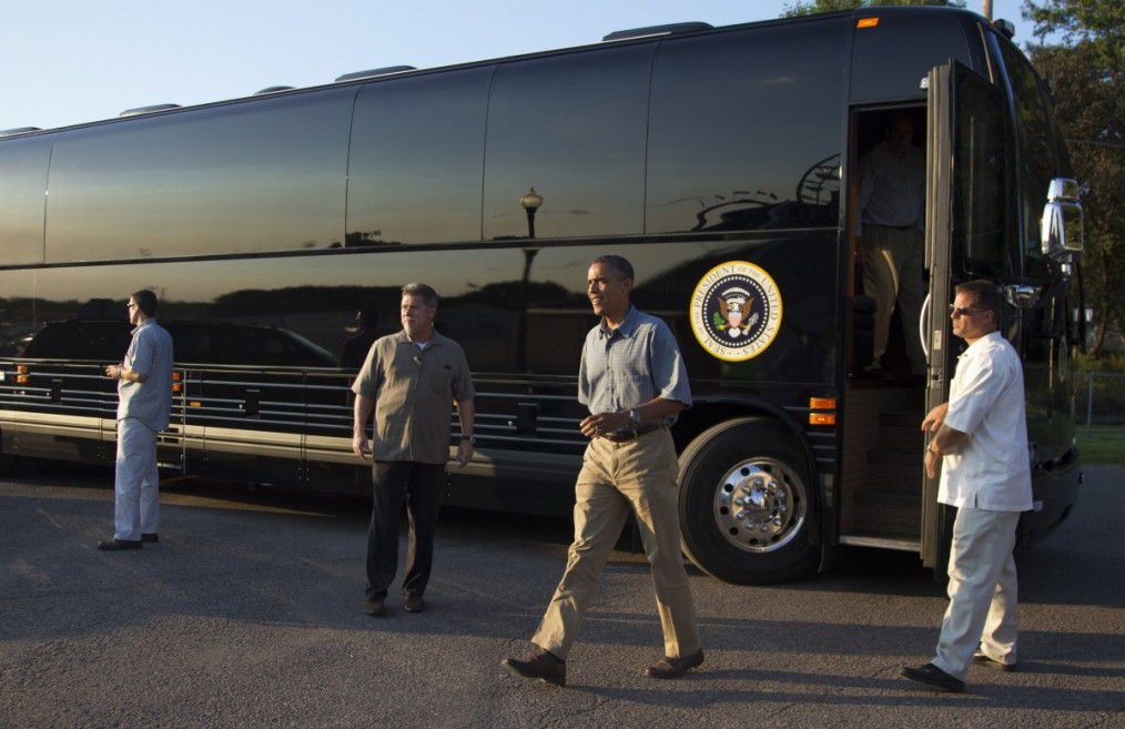 بالصور شاهد حافلة اوباما المصفحة