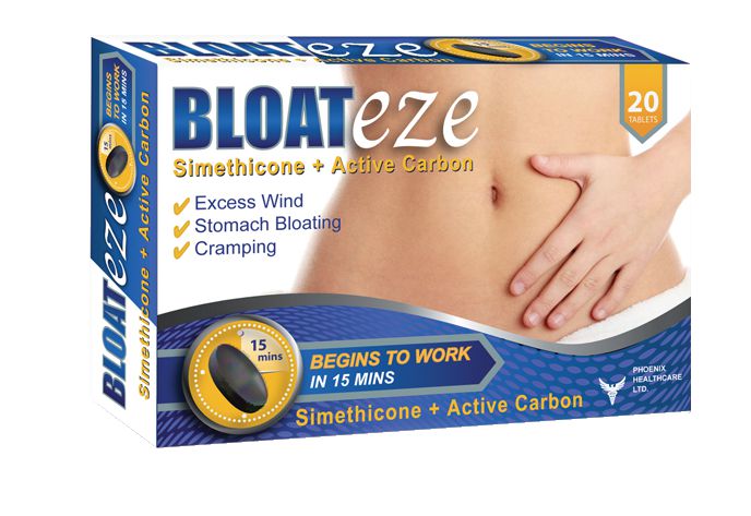 دواء Bloateze لعلاج الانتفاخ والغازات في المعدة