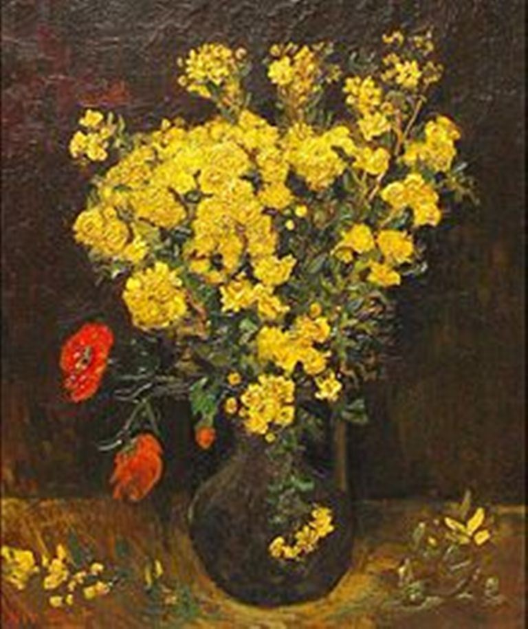 لوحة زهور الخشخاش ” التي سرقت في ظروف غامضة “