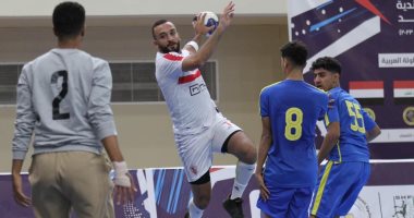 مؤمن زكى لاعب يد الزمالك يتصدر هدافى البطولة العربية قبل ربع النهائى