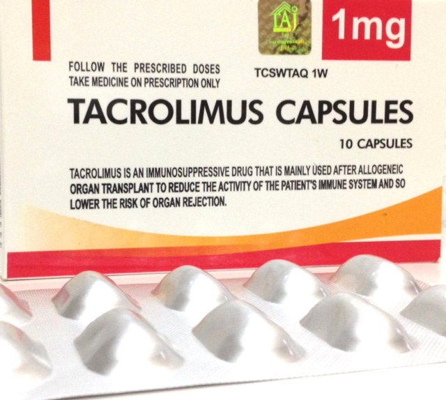 تاكروليموس Tacrolimus ، للوقاية من رفض الجسم للاعضاء المزروعة
