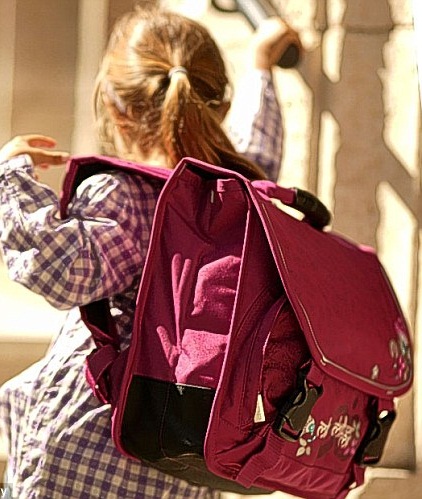 اضرار ثقل الحقيبة المدرسية