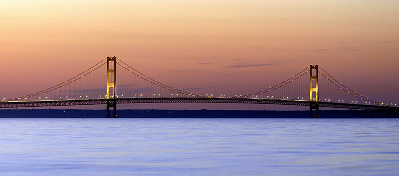 جسر ماكيناك … ثالث اطول جسر معلق بالعالم