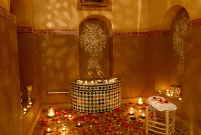 تطبيق الحمام المغربي في المنزل